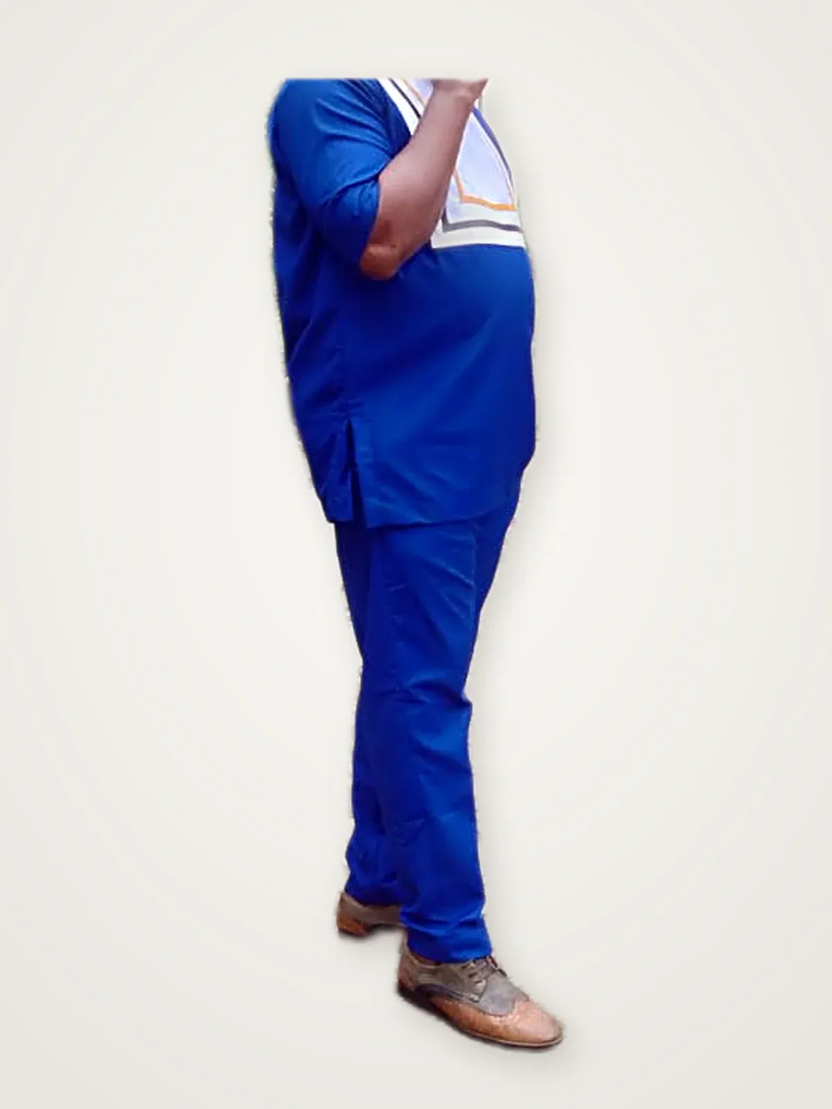 Royal Blue Set with White Yoke