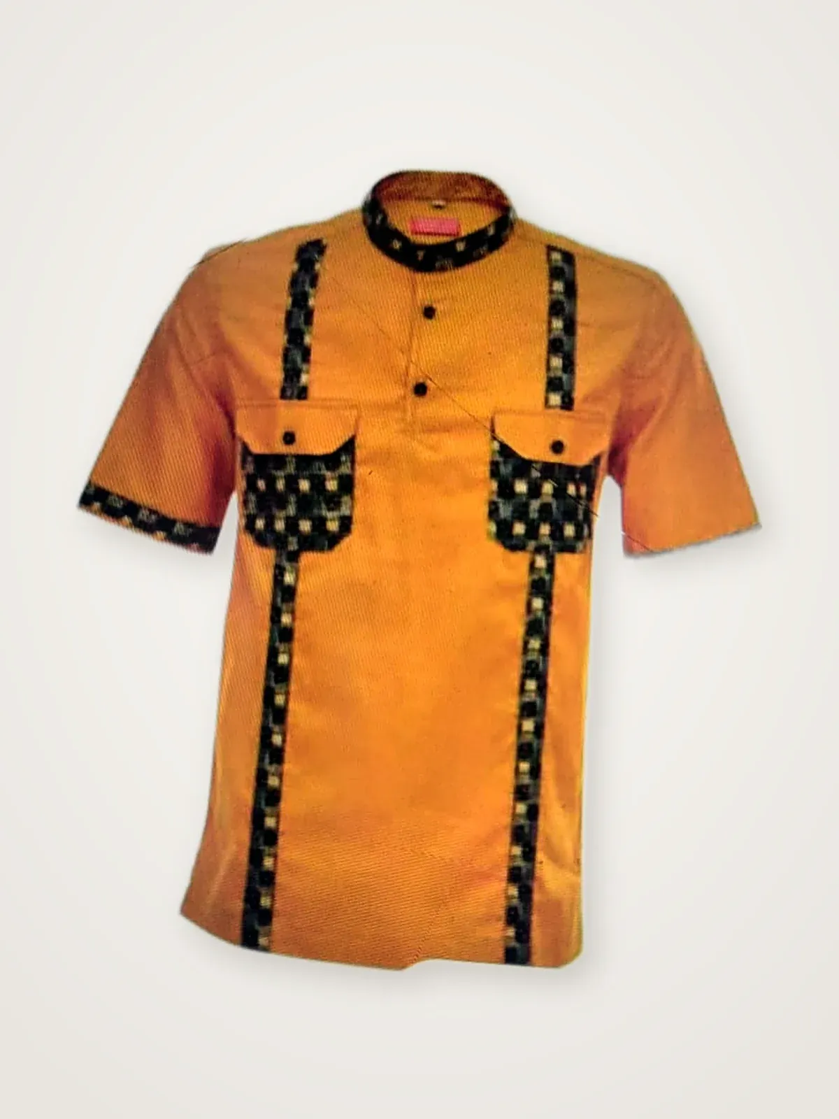 Mustard Shirt with Wax Trim
